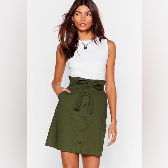 French Connection floral paper bag skirt - Picture 9 of 9